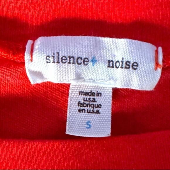 Silence + Noise Orange- Red Dolman Sleeve Mini Sundress Sz S - Picture 9 of 12